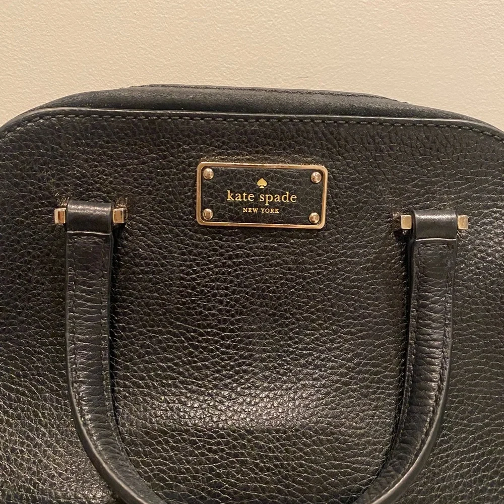 Kade Spade Black Crossbody Satchel Purse - Picture 2 of 7